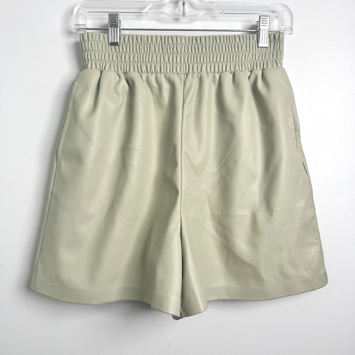 Short Femme Topshop Beige Rayé Taille UK 12 – Plissé Causal