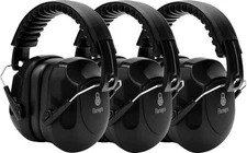 3 Pack Ear Protection For Shooting, 3 Pack, 3 Pack-black&black&black