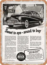 METAL SIGN - 1947 Buick Roadmaster 4 Door Sedan Vintage Ad