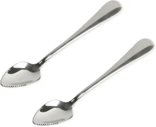 Serrated Grapefruit Spoon, 6.5 Inches in Length 2 Piece Set, Stainless Steel