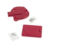 Raptor 700 +17 Throttle Cover Master Cylinder Cover Billet Red by Alba Racing