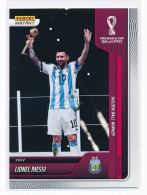 2022 Panini Instant FIFA World Cup Qatar #132 Lionel Messi Golden