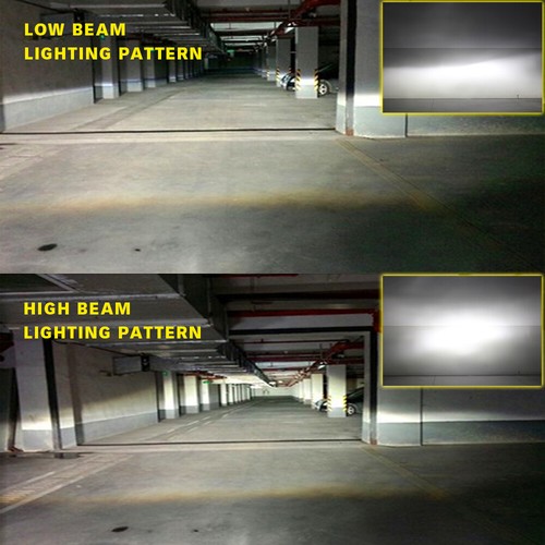 Nighteye 2x 72W 9000LM LED Headlight Bulbs Kit Car Driving White 6500K Plug&Play - Picture 107 of 111