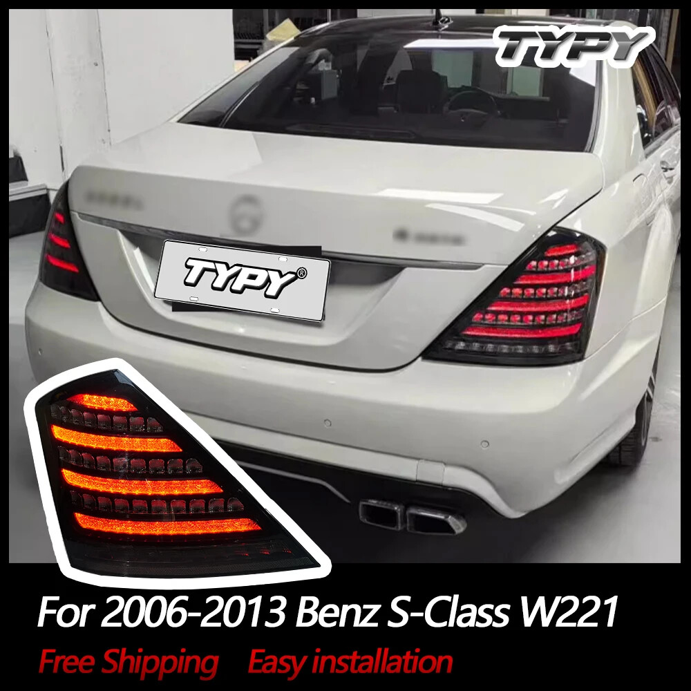 Pair LED Rear Brake Tail Lights Lamp for Mercedes Benz S Class W221 2006-2013