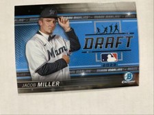 2022 BOWMAN DRAFT BASEBALL NIGHT JACOB MILLER RC MIAMI MARLINS #BDN-7