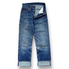 Vintage 60s Levis Big E 503BXX Selvedge Denim Jeans Hidden Rivets Size 26x29