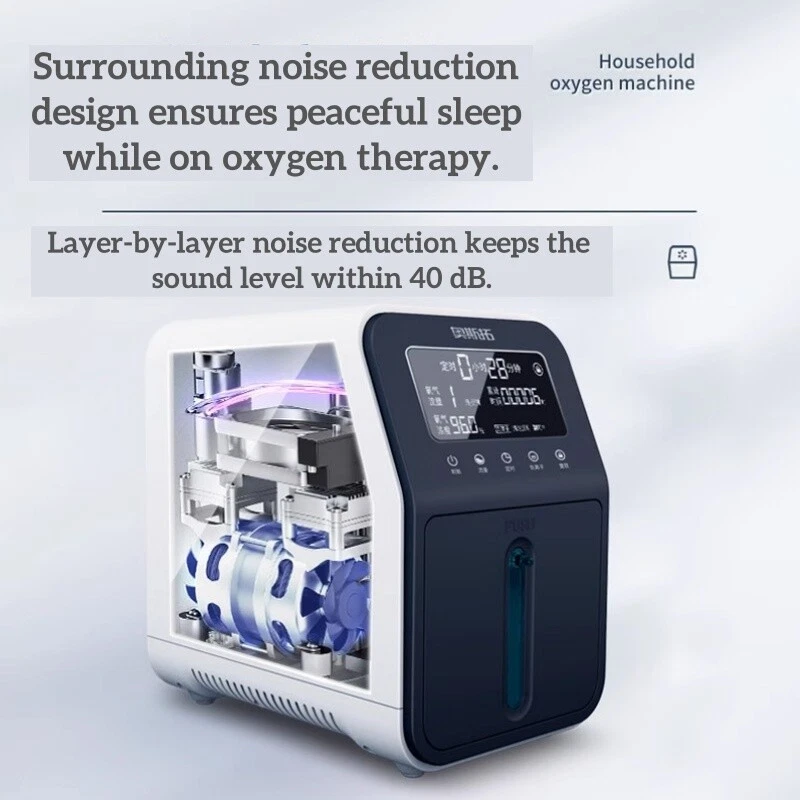 Quality Home Oxygen Purifier Purifier Air Flow 96% Purity Produce 1-9L/minute - Image 2 of 4
