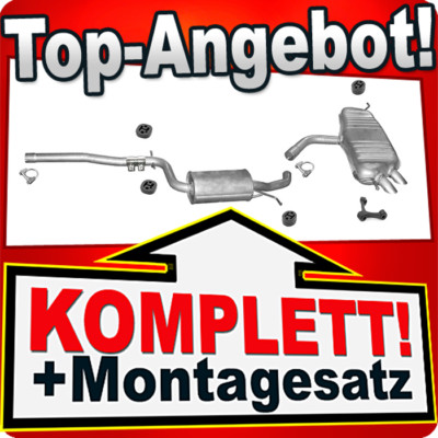 Auspuff für VW TOURAN 2.0 TDI 16V 2003-2004 Auspuffanlage