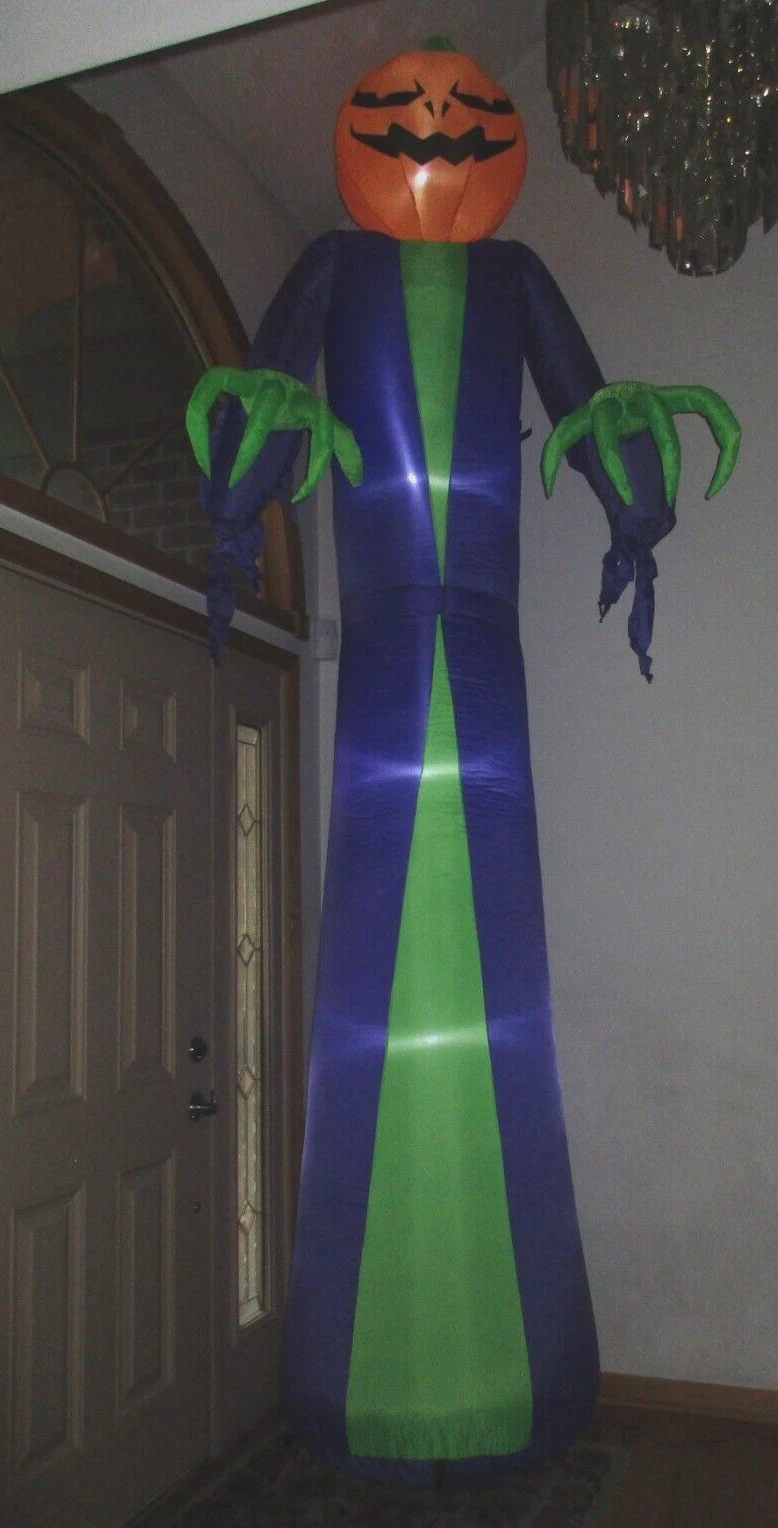 12ft Gemmy Airblown Inflatable Prototype Halloween Pumpkin Jack O Reaper