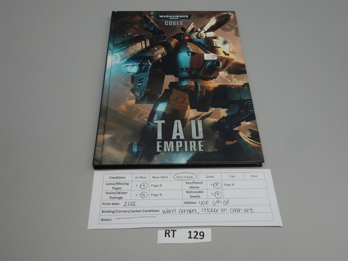 Warhammer 40k Codex Army Book - Tau T'au Empire 6th Edition