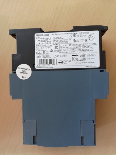 Arrancador suave Siemens 3RW4028-1BB04, arranque suave, 18,5kW/38A, 200-480V EE. UU. 24V n.º 75 - Imagen 3 de 3