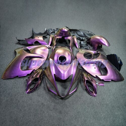 Kit de carenado púrpura dorado camaleón + tanque para Suzuki Hayabusa GSX1300R 2008-2020 - Imagen 9 de 19