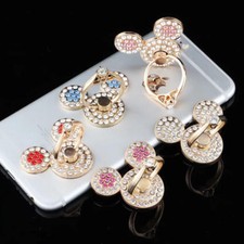 Universal 360 Rotating Finger Ring Stand Holder For Cell Phone - CRYSTAL MOUSE