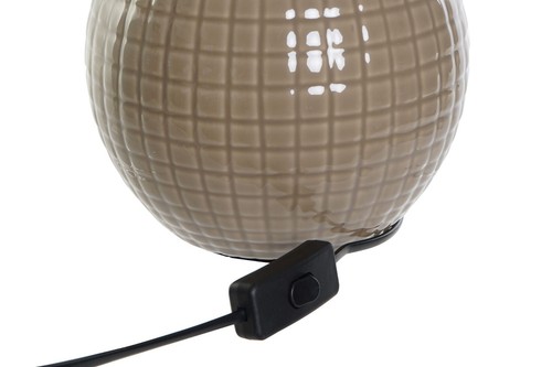 LAMPADA TAVOLO COMODINO COPPIA DUE PEZZI IN CERAMICA CON PARALUME DUE COLORI - Foto 3 di 3