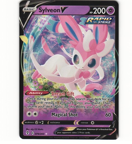 sylveon vmax pokemon card price Pokémon TCG: Sylveon VMAX (Evolving Skies 075/203)