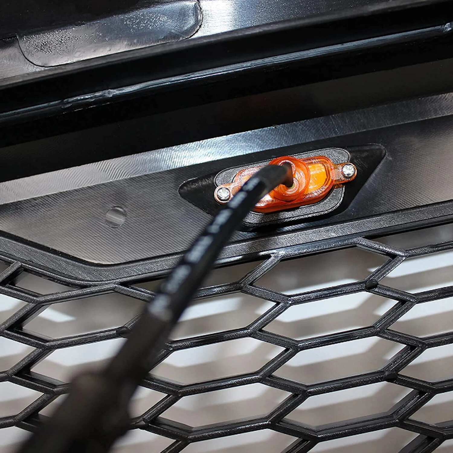 Grille For 2011-2016 F250 F350 Super Duty Grill Raptor Style W/LEDs Matte Black