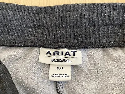 comprare ARIAT REAL JOGGING BOTTOMS Women's Size SMALL / 8 - 10 Grey Fleece Lined Joggers