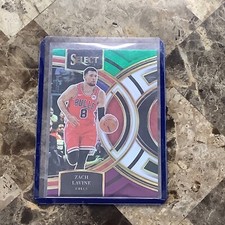 2023-24 Select Zach Lavine GREEN WHITE PURPLE SP #185 Panini Chicago Bulls A-29