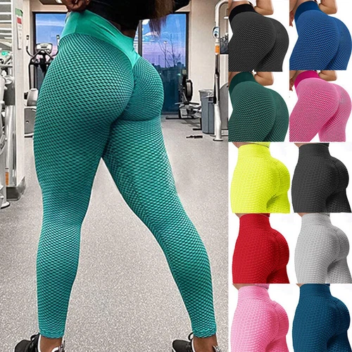 Damen Sport Leggings Po Push Up Anti-Cellulite Yogahosen Sexy Boom Booty Leggins - Bild 1 von 44