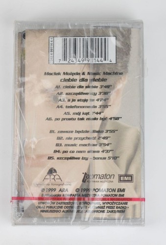 Cassette Maciek Moleda Ciebie dla siebie Play Ara Pomaton Emi 1999 - Picture 3 of 5