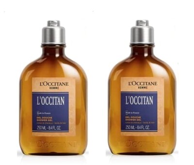2 PC L'Occitane En Provence L'Occitan Men's Shower Gel 8.4 oz X 2