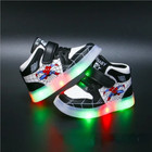 Disney Children's Led Light Shoes AOGER Spiderman Sneakers Casual Shoes 