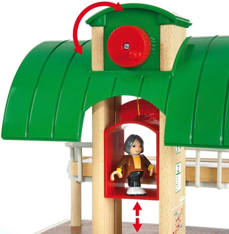 BRIO Travel Switching Set 33512, 42 Pieces FSC Wood Toy Train