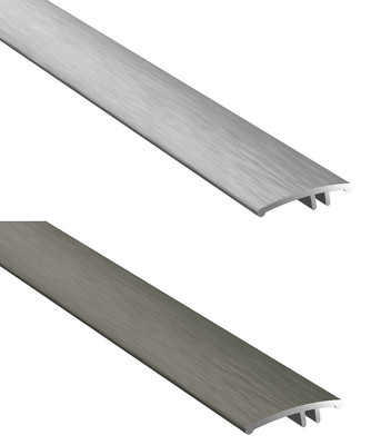 Übergangsprofil | 2-teilig | Alu | Slim- Line | 22mm Breite | Gebürstetes Finish