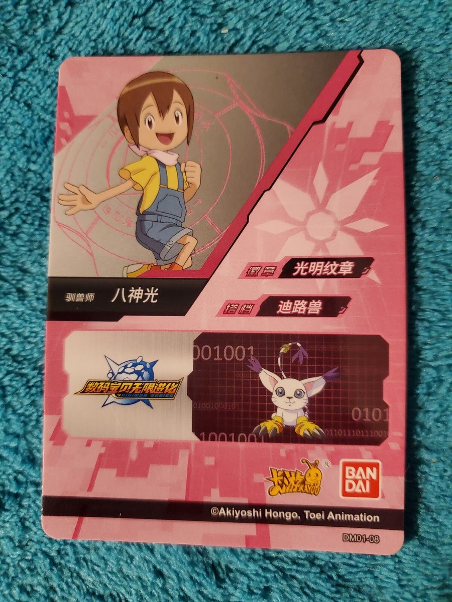 Kari Kamiya hikari DM01-08 R Kayou Digimon Infinite Evolution Rare