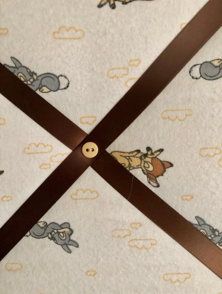 Baby Animal Themed Memo Board - Deer & Rabbit, 16x20, Holds Notes & Photos - Image 2 of 4