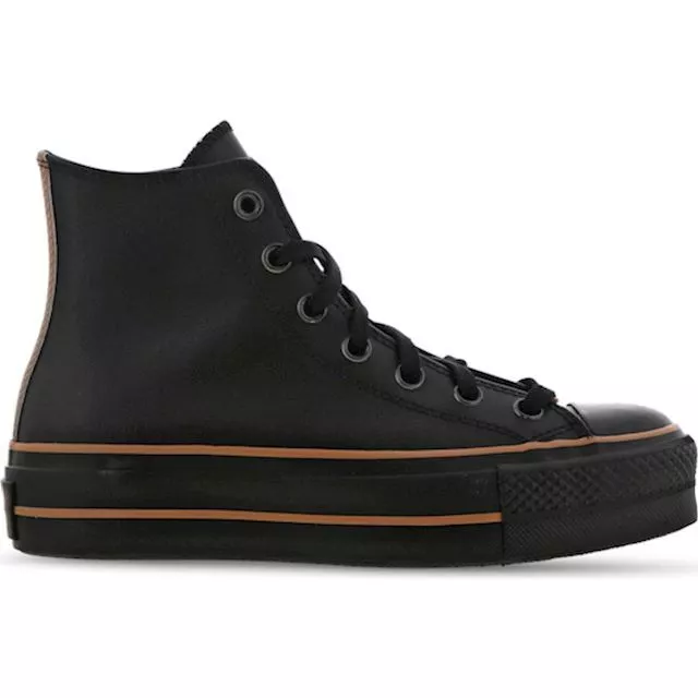 Converse Chuck Taylor All Star Platform High Leather In Black