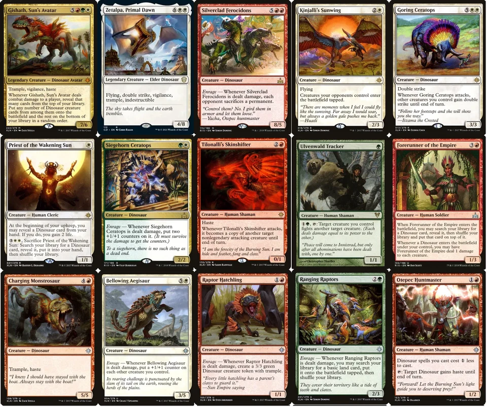 ELITE Commander R/G/W Dinosaur Deck - EDH - Gishath - 100 Card - MTG!! - Image 2 of 4