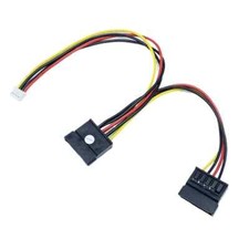 PH 2.0mm 4P Small To 2-port 15Pin SATA Power Supply Cable Cord for Mini PC Case
