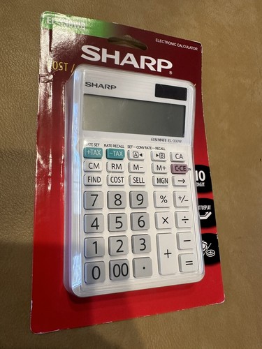 Sharp EL-330WB Desktop Calculator 10-Digit LCD EL330WB - Picture 1 of 6