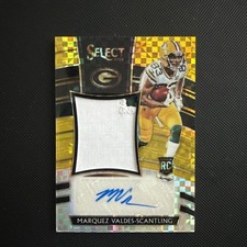 2018 Panini Select Gold RPA Marquez Valdes-Scantling Jersey Auto /10 #JMMV (RC)