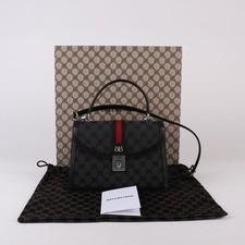 Balenciaga Small Black BB Jacquard Canvas Hacker Project Top Handle and 45322971