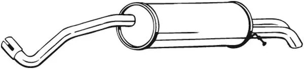 Silenziatore terminale 279-299 BOSAL per SKODA SEAT