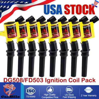 8X High Energy Ignition Coils DG508 For Ford F150 Expedition 4.6/5.4L 2000-2004