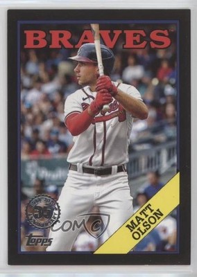 2023 Topps Update 1988 Topps Baseball Black 32/299 Matt Olson #88US-7 17o2
