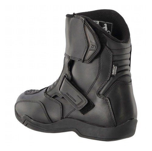 Oxford Delta Short Dry2Dry Waterproof Motorcycle Motorbike Boots - Black UK 8 - Picture 3 of 4