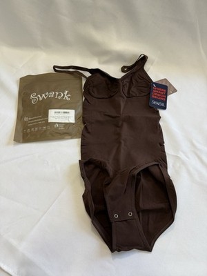 Swank Posh Everyday Essential Seamless Sculpting Body Shaper - Brown - M/L - NWT