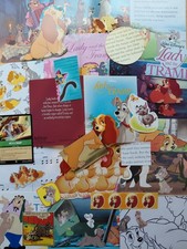 Small Disney Lady And The Tramp Scrapbooking Ephemera Bundle Kit Pack Paper 