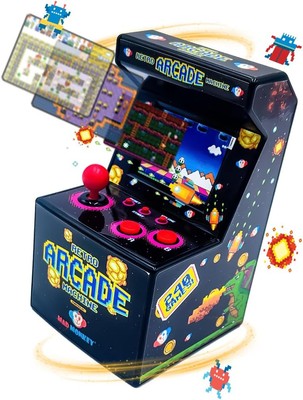 Retro Konsole mit 240 Spielen - 8 Bit Arcade Maschine in 2.5 Zoll - Perfekte... 