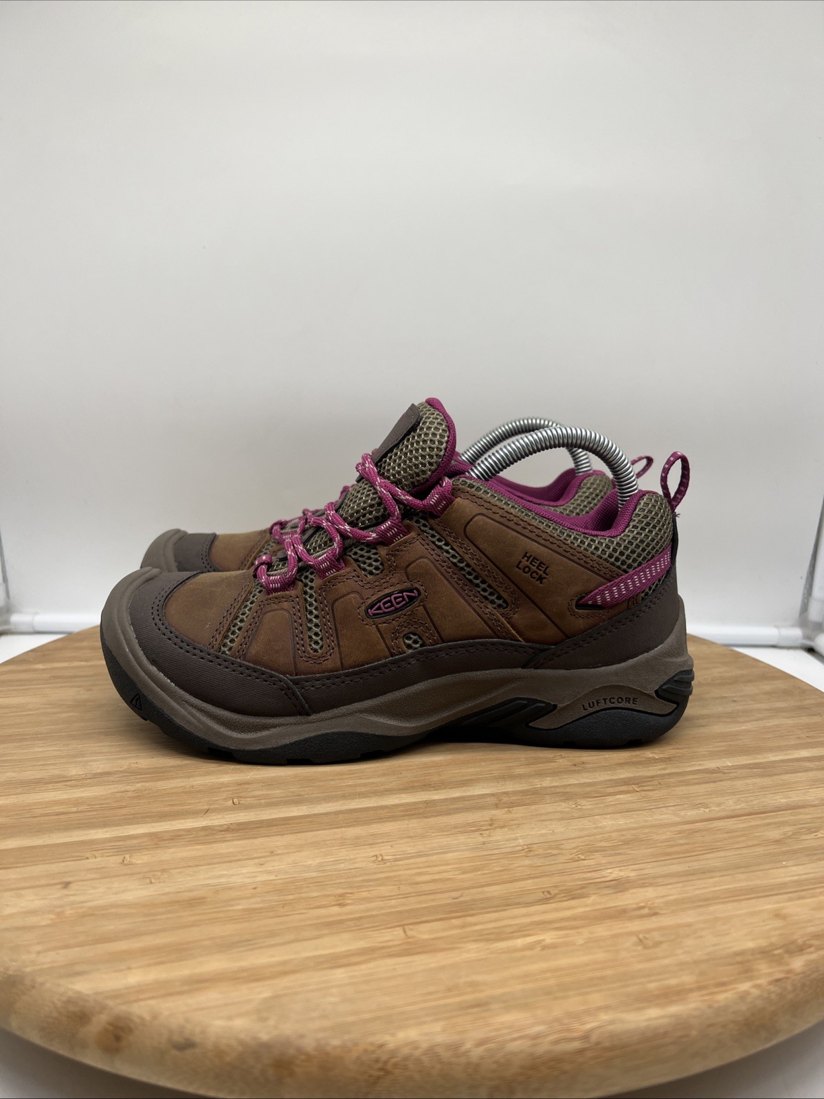 Scarpe da trekking KEEN Circadia donna taglia 7 5 marroni tacco blocco atletica trail 1