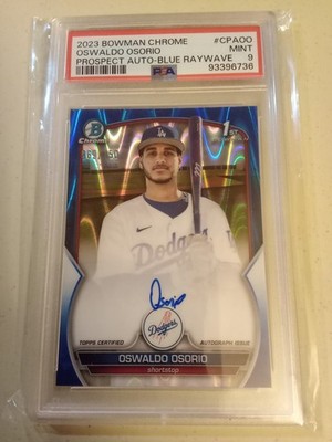 2023 Bowman Chrome Oswaldo Osorio #69/150 AUTOGRAPH BLUE #CPA-OO Graded PSA 9