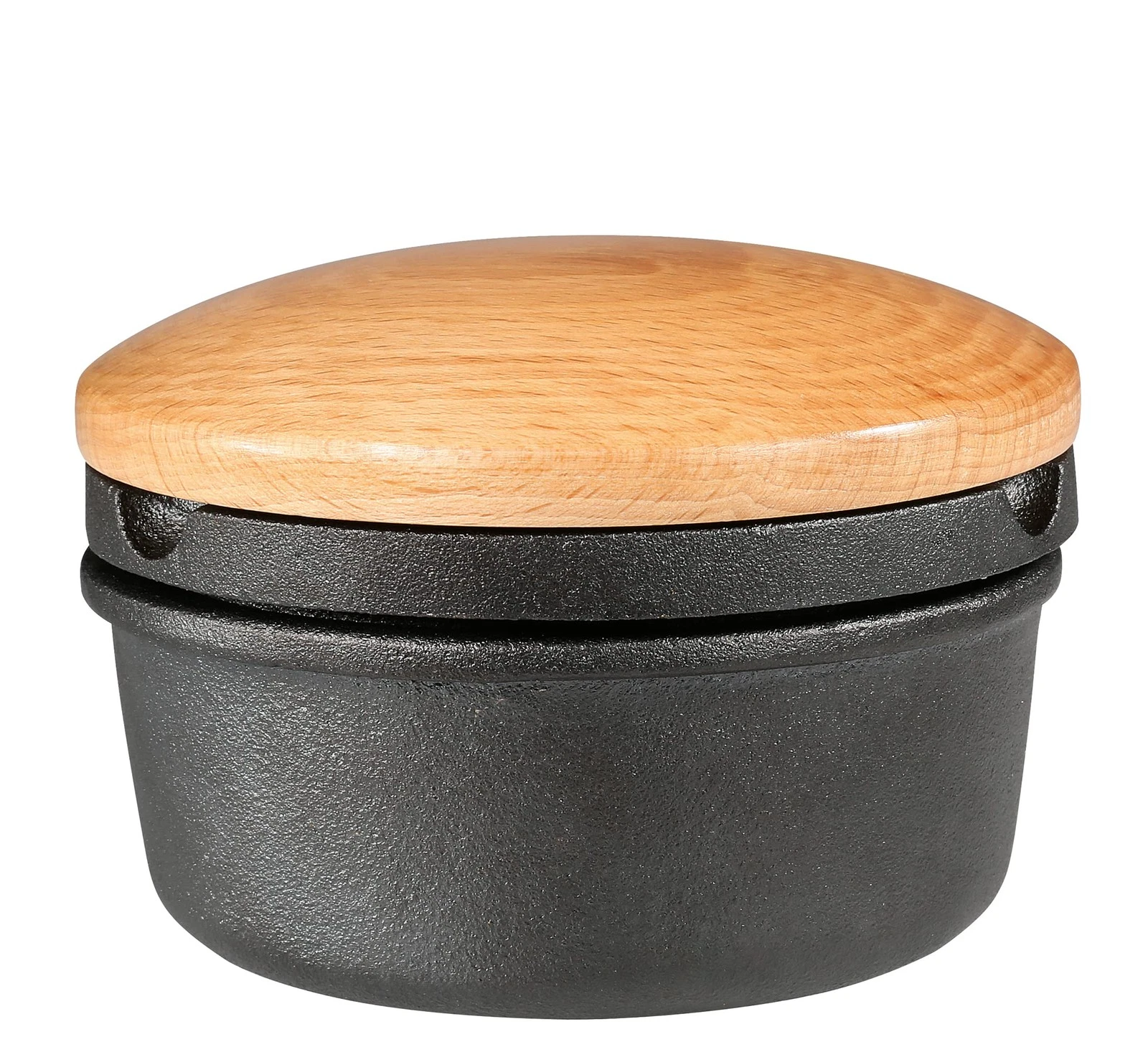 Zassenhaus Cast Iron Spice Grinder Set with Beech Wood Lid, Spice Mill, Herb