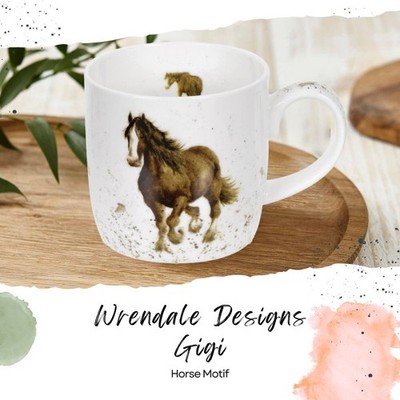 Royal Worcester Wrendale Designs Farmhouse Style Mug, Gigi - 14 oz