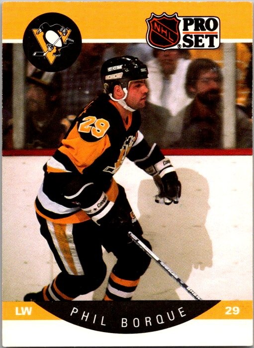 1990-91 Pro Set #228b Phil Bourque Pittsburgh Penguins