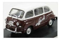 Brumm R595 Fiat - 600 Multipla Fahrzeug Gewerbe Caffarel 1956 - White Brown