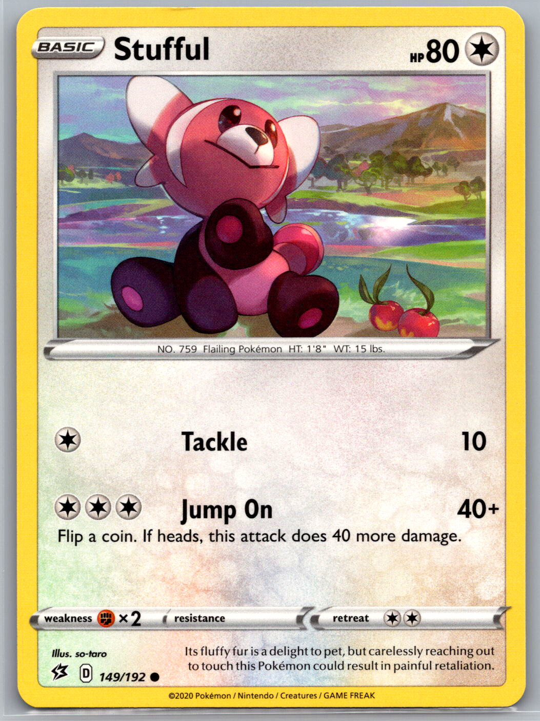 Stufful Common SWSH02: Rebel Clash 149/192 NM - Pokémon TCG!